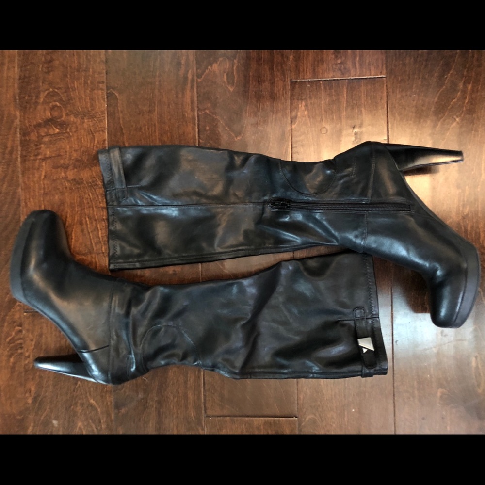 Nine West Black Leather Boots